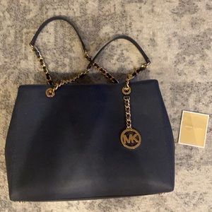 Michael Kors Navy Blue purse. Lightly used